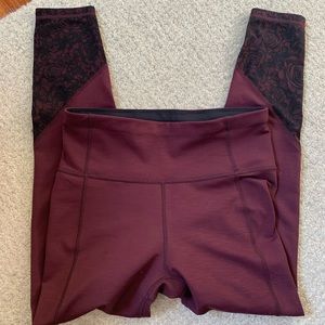 Sweaty Betty 7/8 Purple Leggings